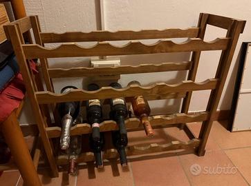 Portabottiglie/ cantinetta in legno