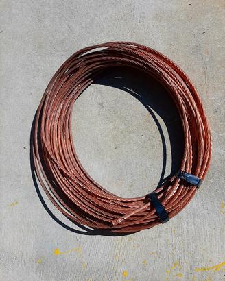 Cavo corda treccia di rame da 35mmq lunghezza 50m