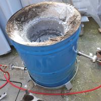 Forno per fusione gas 250 kg rame