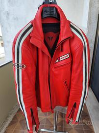 Giacca DAINESE in pelle rossa
