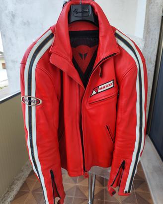 Giacca DAINESE in pelle rossa