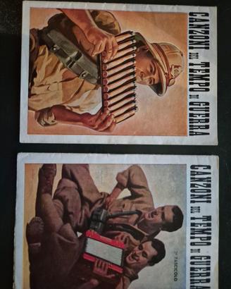Libretti canzoni Soldati al fronte