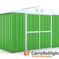 Box giardino lamiera zincata 327x155 verde chiaro