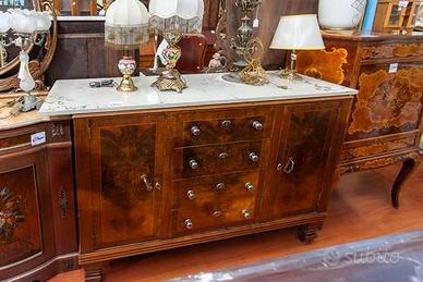 Cassettone In Noce Con Piano In Marmo – 24951