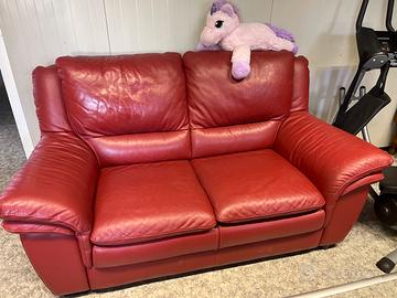 Divano letto in pelle