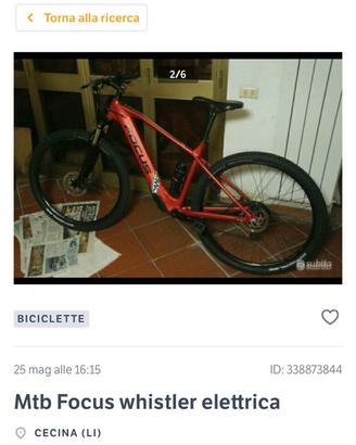 Bici elettrica focus