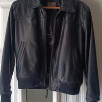 Giubbotto pelle nero