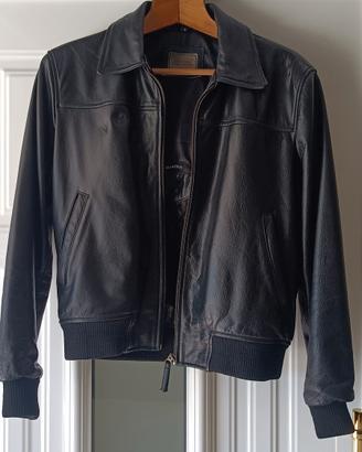 Giubbotto pelle nero