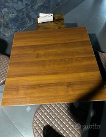 12 x Tavoli quadrati 80cm x 80cm in legno