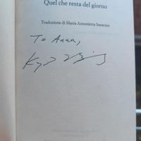 Libro AUTOGRAFO Kazuo Ishiguro, TheRemainsoftheDay