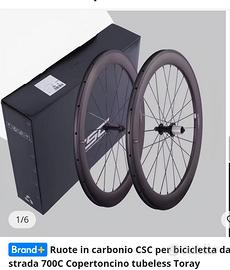 Ruote in carbonio per bici da corsa