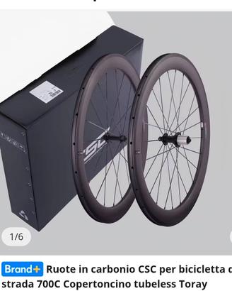 Ruote in carbonio per bici da corsa