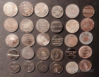 30 gettoni d'epoca Flipper JukeBox videogiochi 