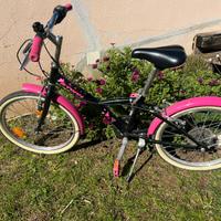 Bicicletta bambina BTWIN 20” – Nera e fucsia