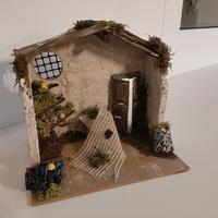 Bottega del pescivendolo per presepe 10cm