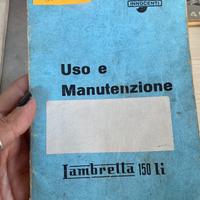 Libretto uso e manutenzione Lambretta 150 Li