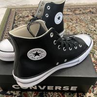 Converse platform all leather black