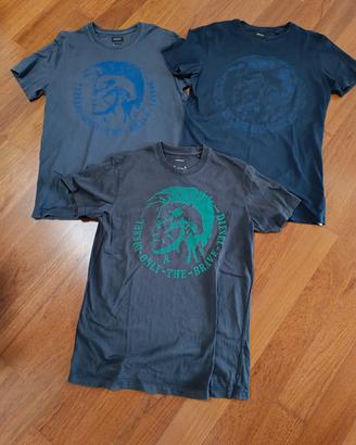 set 3 t-shirt Diesel uomo 