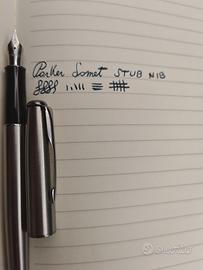 Parker Sonnet pennino stub penna stilografica