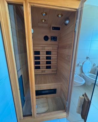 Sauna ad infrarossi 2 posti in legno