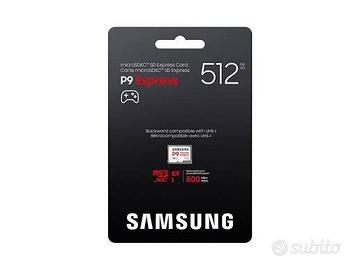 schede sd Samsung 128/256/512
