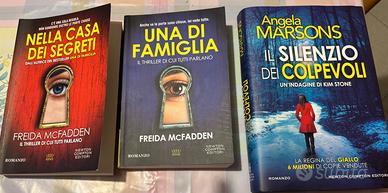 Libri A.Manzini,Freida Mcfadden e A.Marsons
