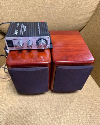2 Casse JVC +Amplificatore Lepy Usato 4616/U