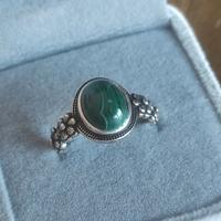 Anello in Argento 925 con Malachite Naturale
