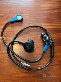 Scubapro MK20 + G250 completi con octopus e manome