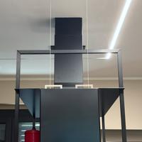 Cappa nera nuova in design per isola cucina