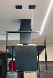 Cappa nera nuova in design per isola cucina