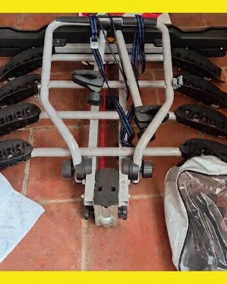 Portabici da gancio traino per auto - 4 bici