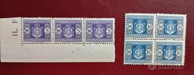 regno 1934-Segnatasse stemma con fasci