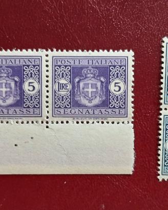 regno 1934-Segnatasse stemma con fasci
