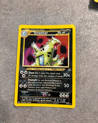 Carte  pokemon Tyranitar 1995/2001 12/75