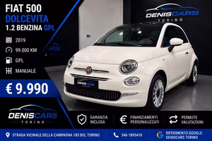 Fiat 500 1.2 Dolcevita GPL PREZZO REALE unico prop