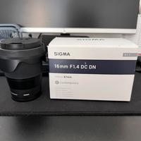 Sigma 16mm f 1.4 DC DN SONY
