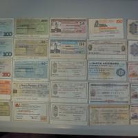 Lotto 44 miniassegni anni 70