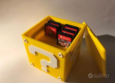 Porta giochi nintendo switch super mario cubo