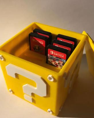 Porta giochi nintendo switch super mario cubo