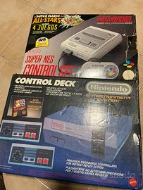 Nintendo NES + Nintendo SNES console retr