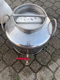 Fusto inox 25L con rubinetto