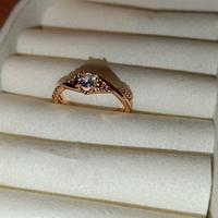 anello in rame placcato oro 18k