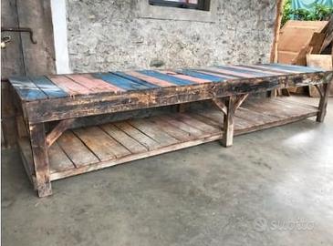 Tavolo da lavoro vintage antico