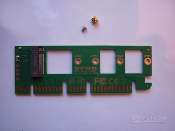 Adattatore NVMe M.2 NGFF SSD a PCI-E 3.0 16x x4
