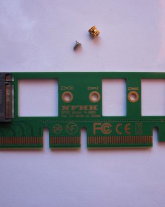 Adattatore NVMe M.2 NGFF SSD a PCI-E 3.0 16x x4