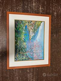 Quadro Paesaggio di Cetara con Autentica