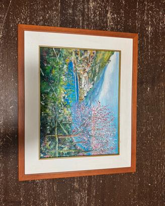 Quadro Paesaggio di Cetara con Autentica