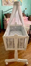Culla Little star con baldacchino+accessori