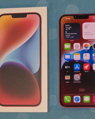 iPhone 14 Plus 256 Rosso + cover